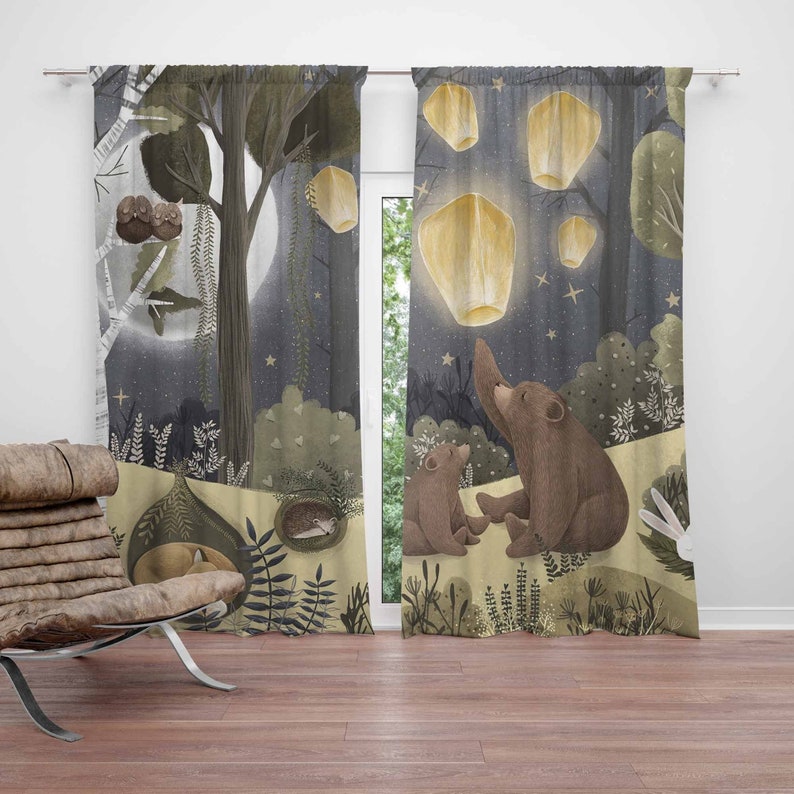 Woodland Nursery Curtains Anim - Baby Nursery Youtube recension och pris