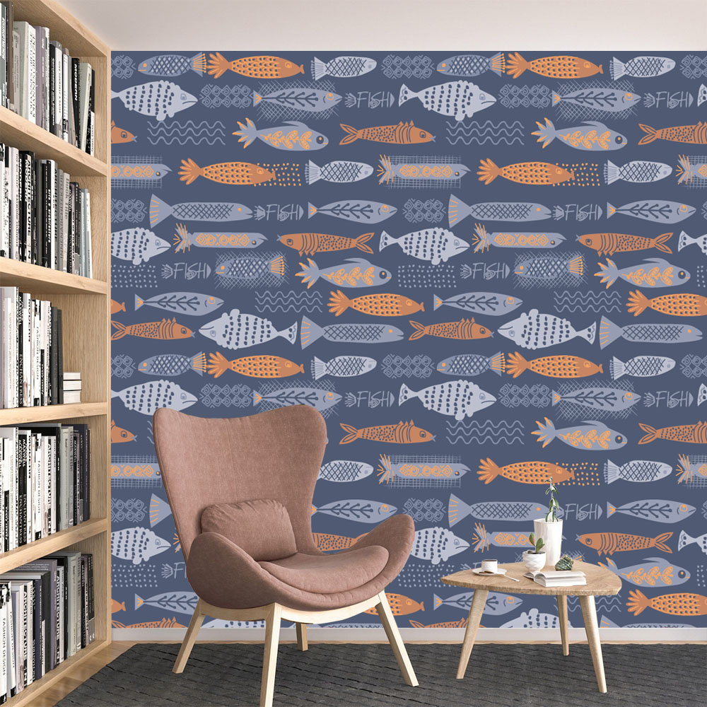10+ Fish Design Waterproof Pee - Baby Nursery Peel And Stick Wallpaper recension och pris