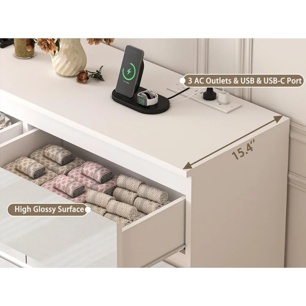 Large 70 Inch 9 Drawer Dresser - Drawer Dresser White recension och pris