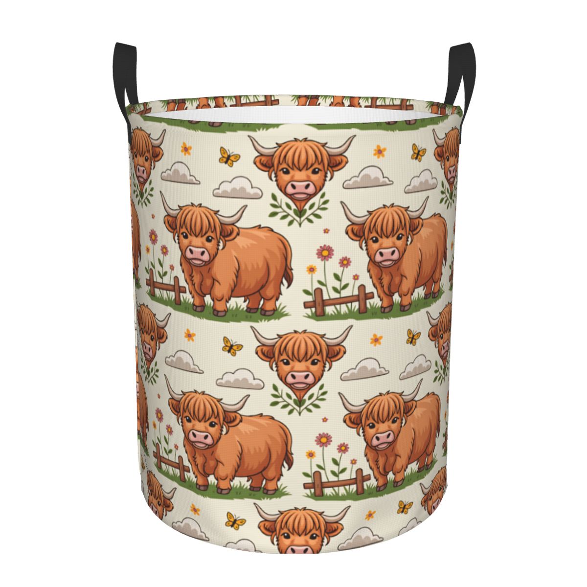 Cartoon Highland Cows Laundry  - Baby Nursery Laundry Hamper recension och pris