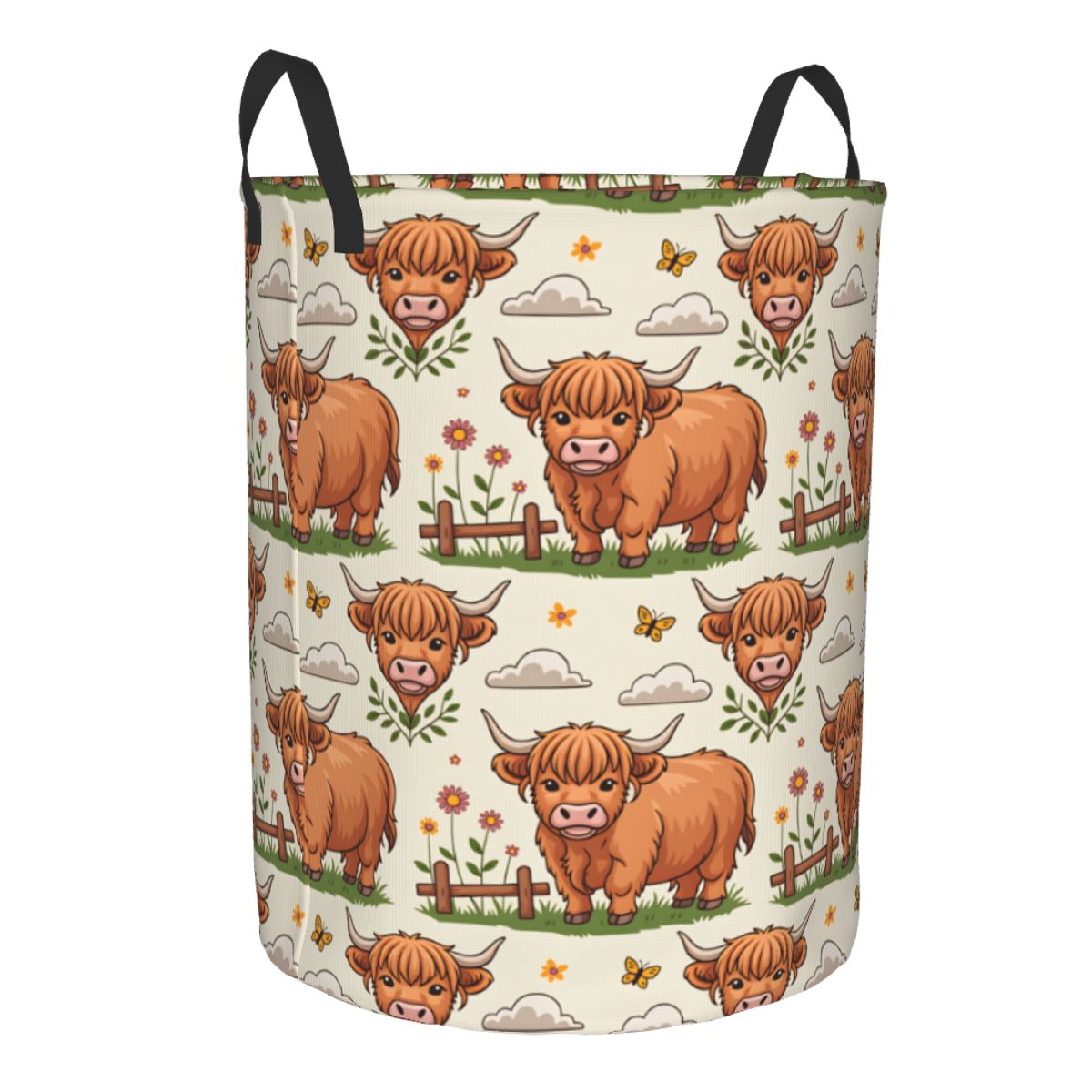 Cartoon Highland Cows Laundry  - Baby Nursery Laundry Hamper recension och pris