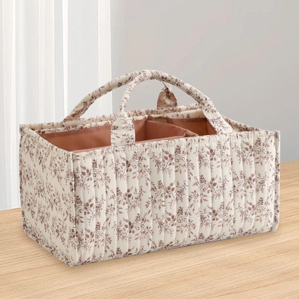 Floral Diaper Caddy Organizer  - Baby Nursery Basket recension och pris