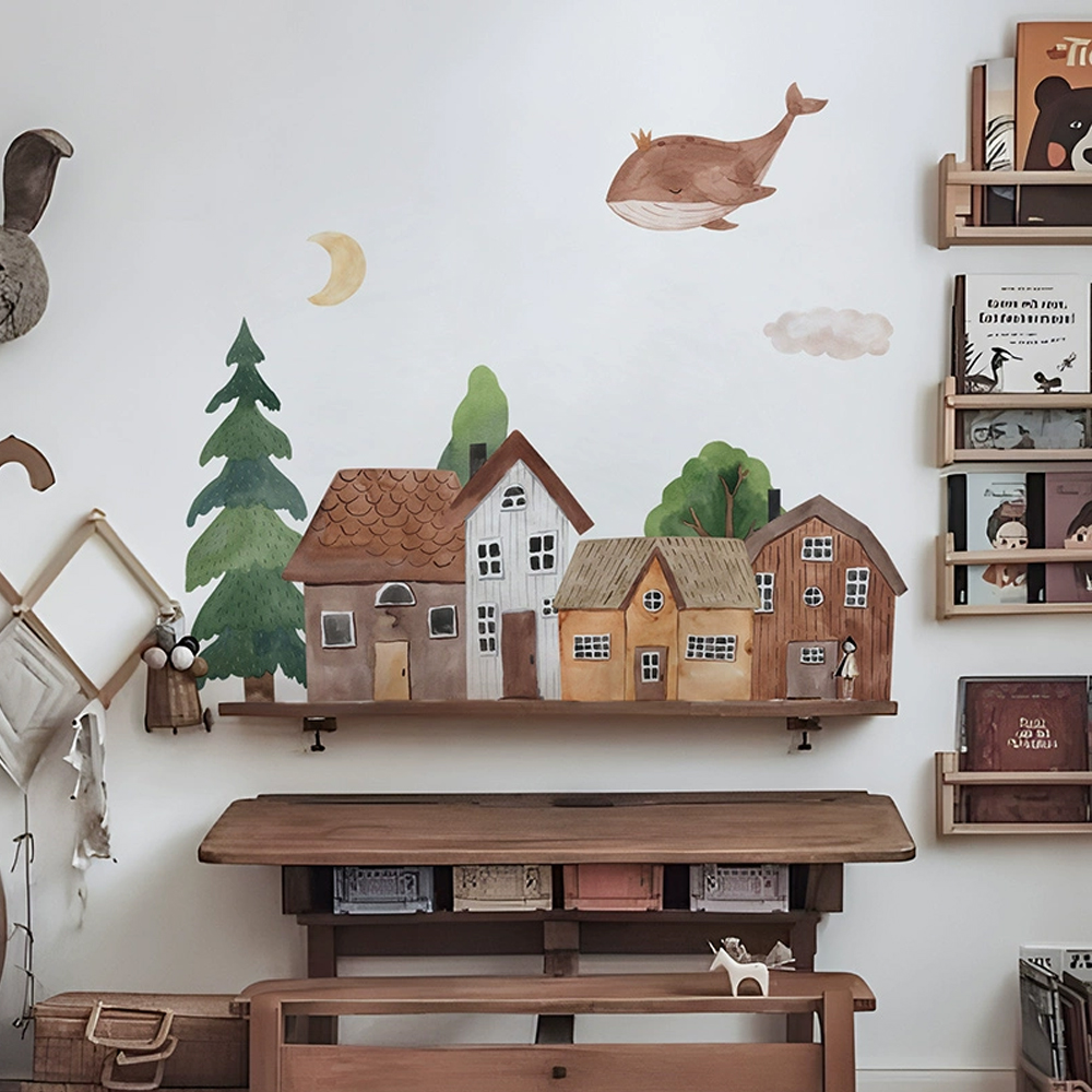 Fabric Cartoon Forest Vintage  - Baby Nursery Wall Art recension och pris