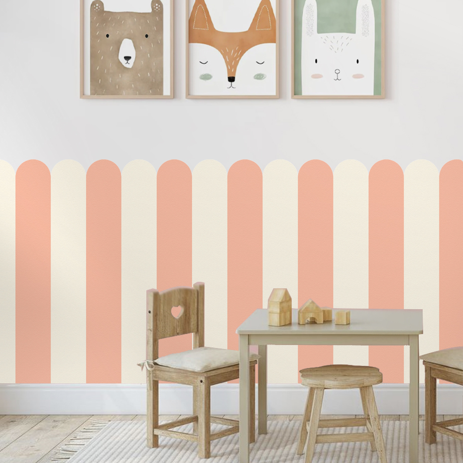 Multicolor Vertical Striped Ar - Baby Nursery Wall Art recension och pris