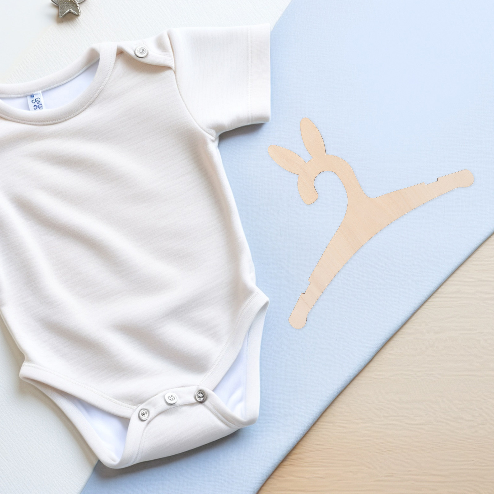 5Pcs DIY Wooden Baby Clothes H - Baby Nursery In recension och pris